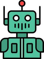 icono de vector de robot