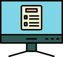 icono de vector de computadora