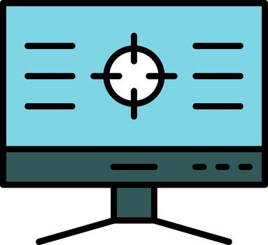 icono de vector de computadora