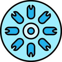 Centric Diatom Vector Icon