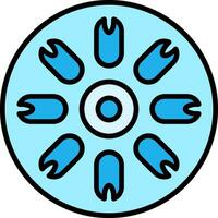 Centric Diatom Vector Icon