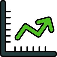 icono de vector de gráfico