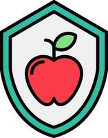 icono de vector de manzana