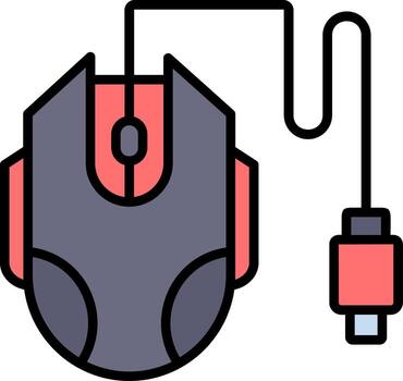 icono de vector de ratón de computadora