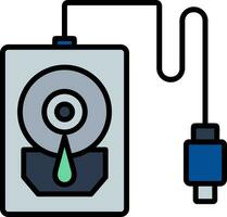 Hard Disk Vector Icon