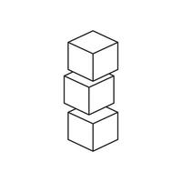 toy blocks icon vector