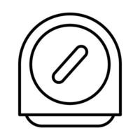 timer kitchen utensil icon in line vector