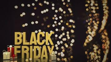 The Black Friday  for Holiday or celebrity and marketing concept 3d rendering photo