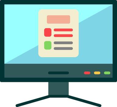 icono de vector de computadora