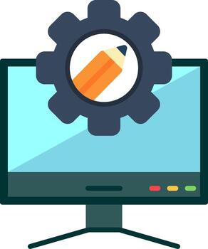 Computer Vector Icon