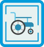 Wheelchair Sign Vector Icon