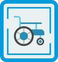 Wheelchair Sign Vector Icon