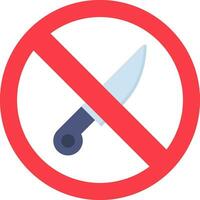 No Knife Vector Icon