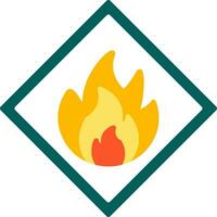 Flammable Vector Icon