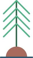 icono de vector de árbol de pino