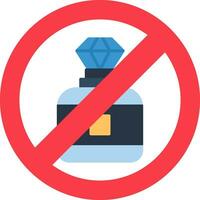 No perfume vector icono