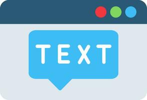 Text Vector Icon