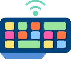 Wireless Keyboard Vector Icon