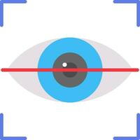 icono de vector de exploración ocular