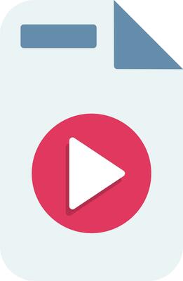 Video File Vector Icon