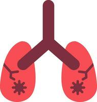 icono de vector de pulmones