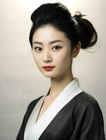 hermosa joven asiático mujer retrato, linda niña fondo de pantalla antecedentes foto