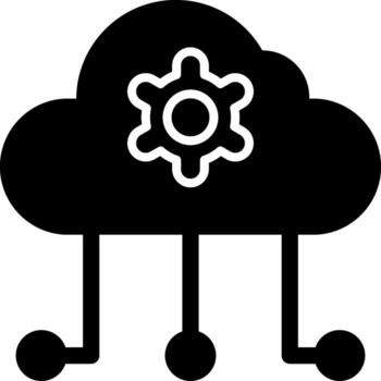 Cloud Computing Vector Icon