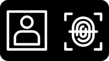 Biometric Identification Vector Icon