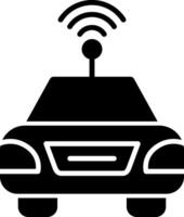 Autonomous Car Vector Icon