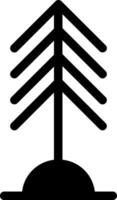 icono de vector de árbol de pino