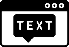 Text Vector Icon