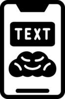 icono de vector de texto