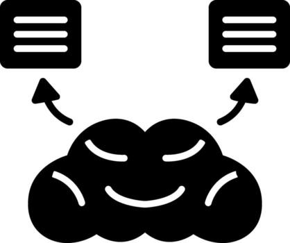 natural idioma Procesando vector icono