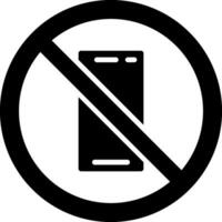 No Phone Vector Icon