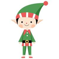 elf christmas character vector