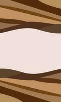 Aesthetic abstract art with a combination of shapes and brown colors. Suitable for background and poster vector