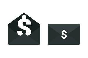 Email money symbol. illustration vector