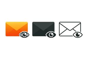 Read mail icon. Email viewer. Illustration vector