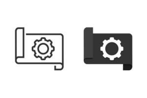 Gear product icon. Illustration vector