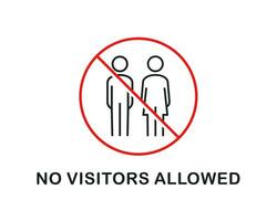 No visitors allowed. Illustration vector