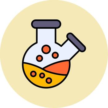 icono de vector de matraz