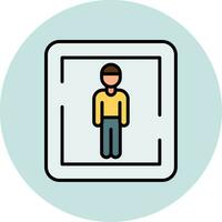 Male Toilet Sign Vector Icon