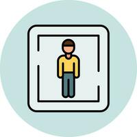 Male Toilet Sign Vector Icon