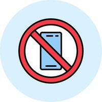 No Phone Vector Icon