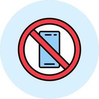 No Phone Vector Icon