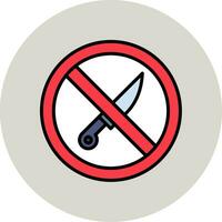 No Knife Vector Icon