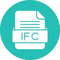 IFC File Format Vector Icon