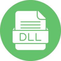 DLL File Format Vector Icon