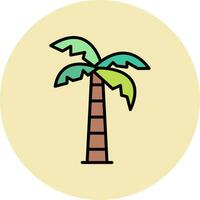 icono de vector de árbol de Palma