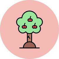 Apple Tree Vector Icon